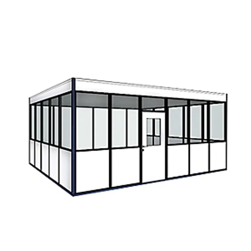 Prefab Office, 4-sided, Free-Standing Version, External Width 2100 mm, External Length 5100 mm