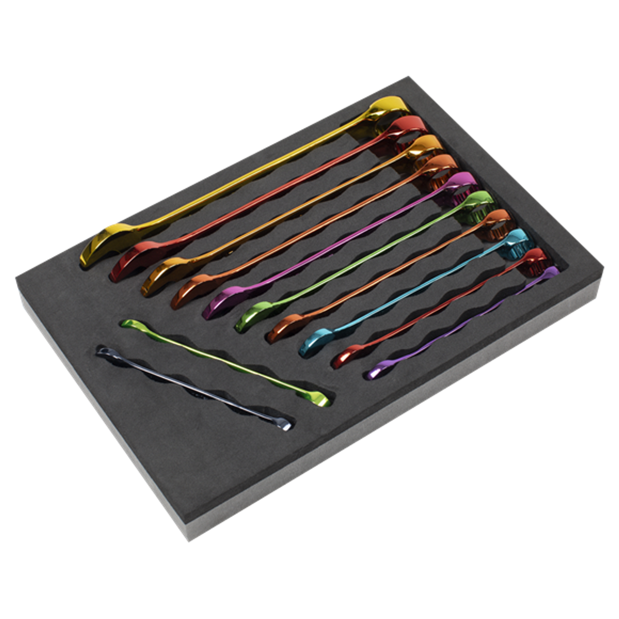 Premier Multi-Coloured Combination Spanner Set 12 Piece