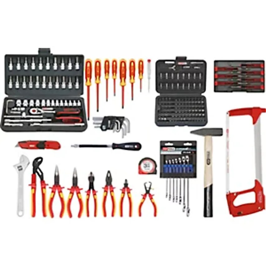 Premium Electrician's Max Tool Kit 195 Parts Mutifunctional