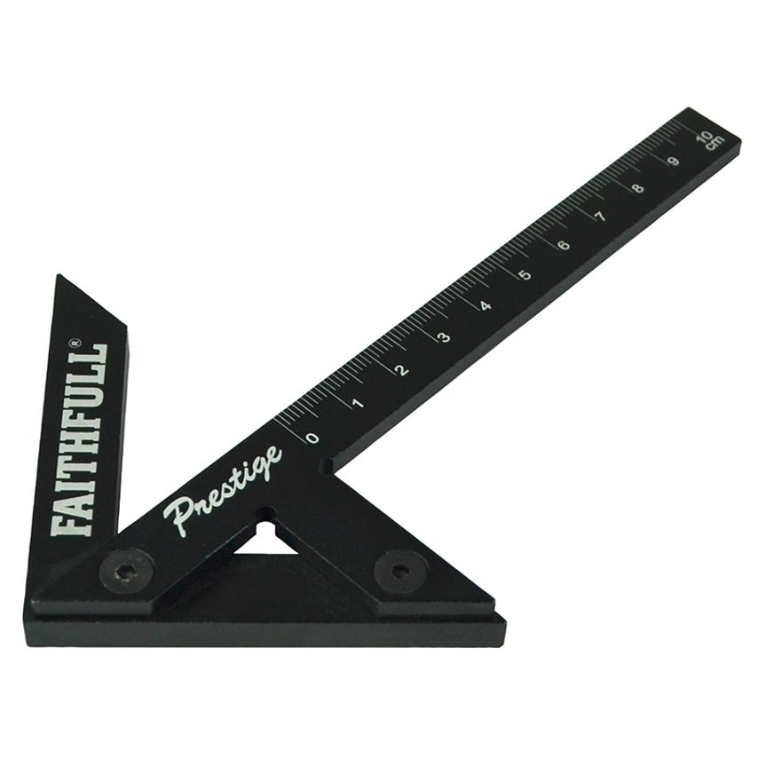 Prestige Centre Finder Gauge Black Aluminium 100mm FAICSQ10CNC