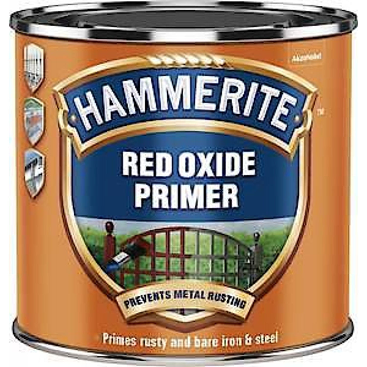 Primer - Red Oxide. Metal Primer for Garden Furniture, Radiator and Fence Paint 250ml