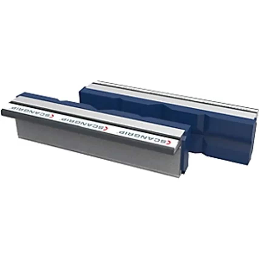 Prism Magnet Vice Jaws, Polyurethane, 1 Pair, Jaw Width 100mm