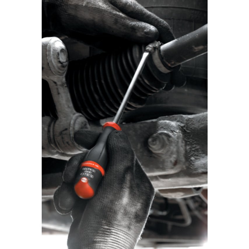 ProTwist Flat Head Screwdriver, 10.0mm Flared Tip, 200mm Blade