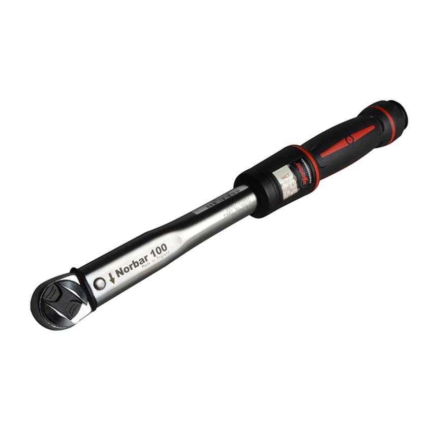 Pro 100 Adjustable Reversible Automotive Torque Wrench 1/2in Drive 20-100Nm NOR15015