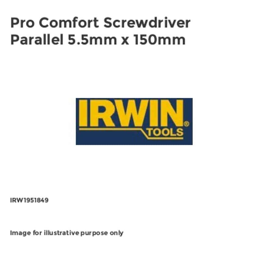 Pro Comfort Screwdriver Parallel 5.5mm x 150mm