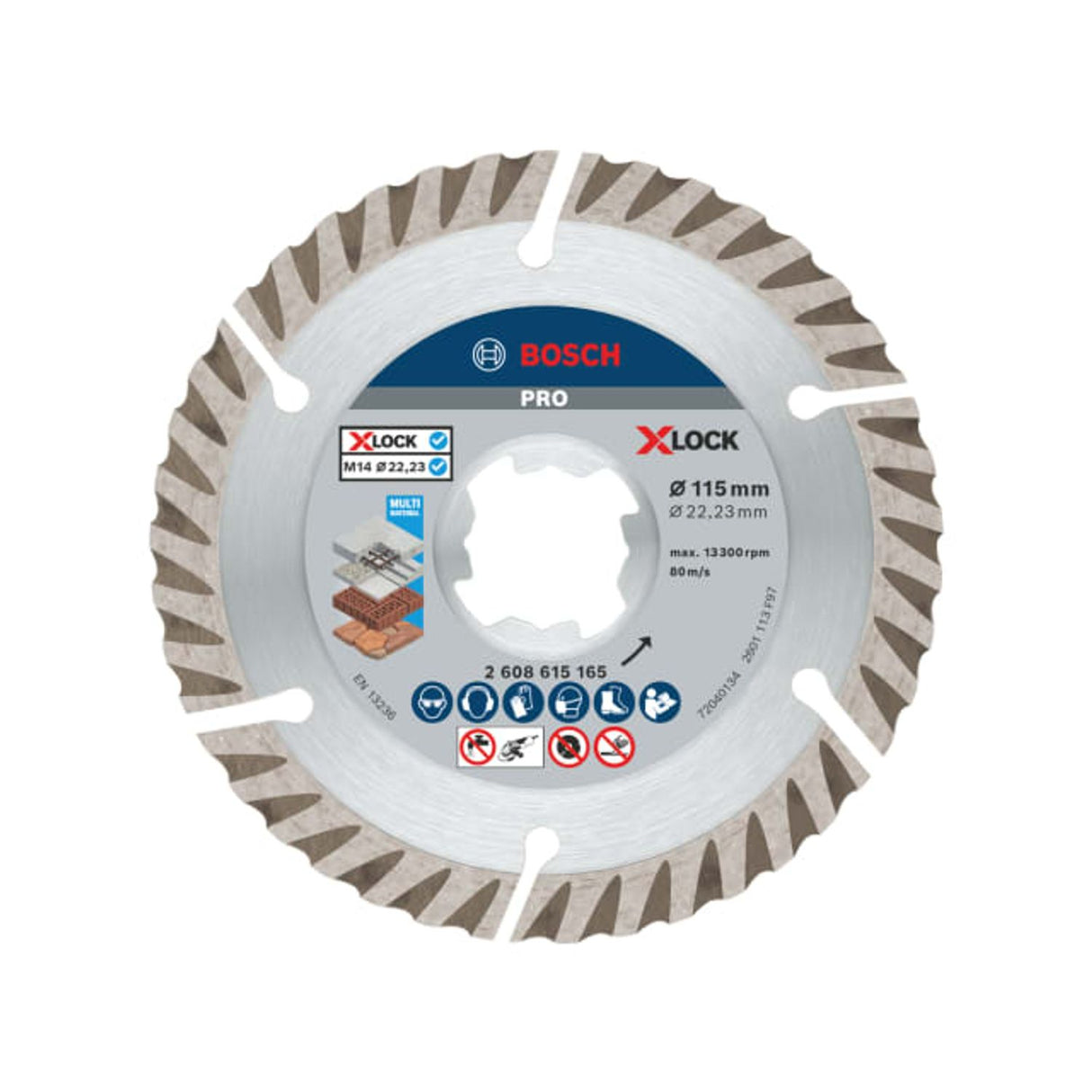 Pro Multi-Material Diamond Cutting Disc 115 x 2 x 22.23mm