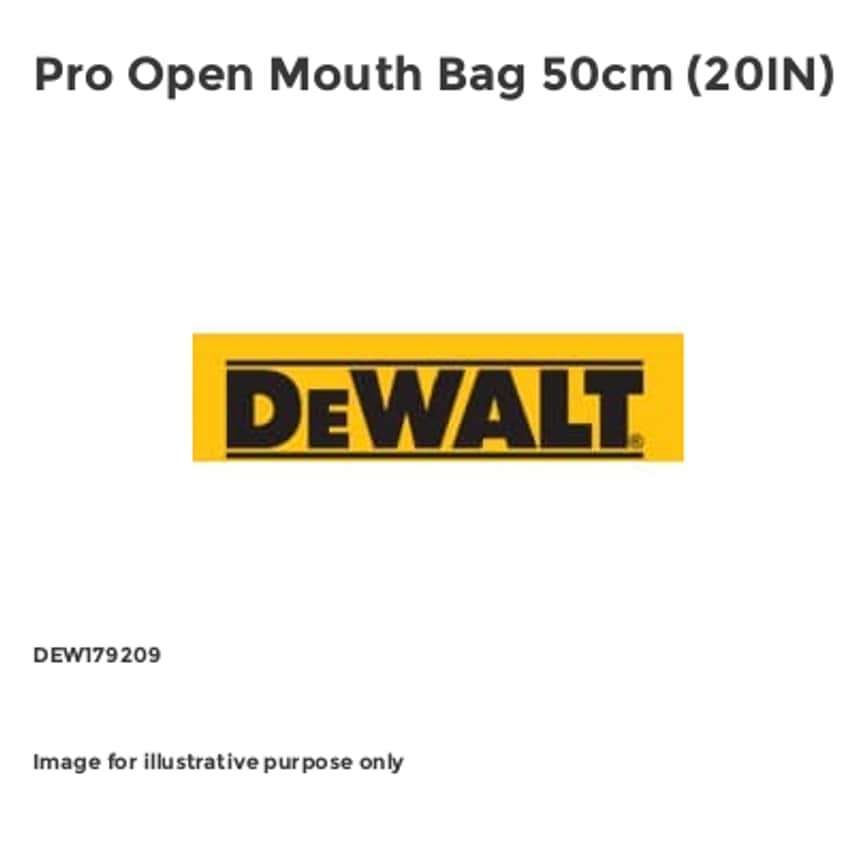 Pro Open Mouth Bag 50cm (20IN) DEW179209