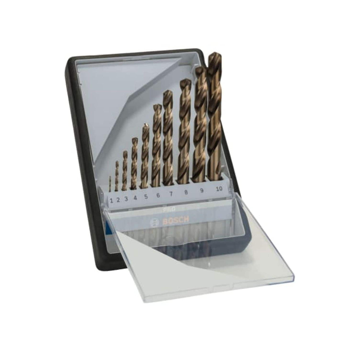 Pro Stainless Steel HSS-Co Twist Drill Bit Set, 10 Piece