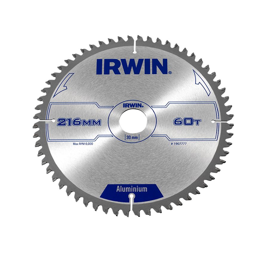 Professional Aluminium Circular Saw Blade 216 x 30mm x 60T TCG IRW1907777