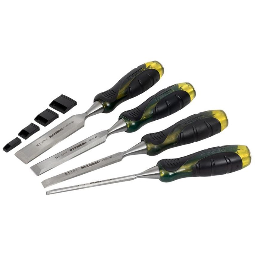 Professional Bevel Edge Chisel Set, 4 Piece ROU30154