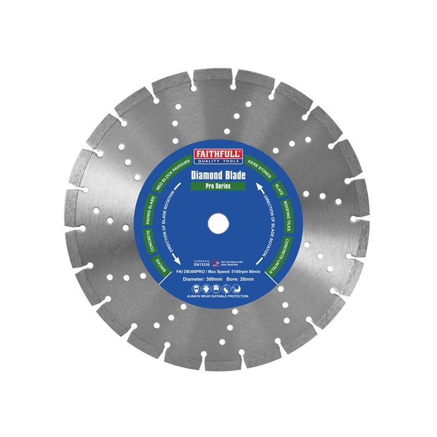 Professional Diamond Blade 300 x 20mm FAIDB300PRO