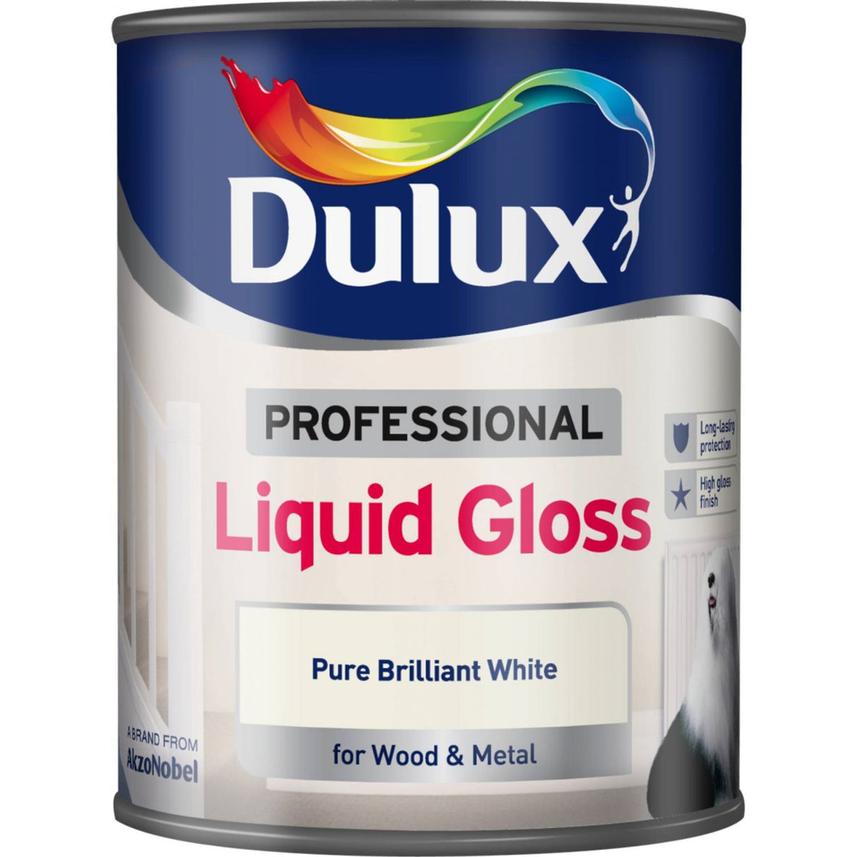 Professional Liquid Gloss Paint 750ml Pure Brilliant White