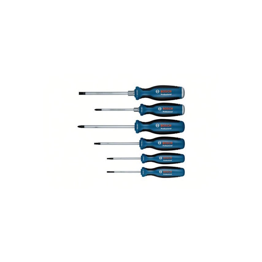 Professional Screwdriver Set 6PC (PH1, TX15, TX20, PZ2, Carton)