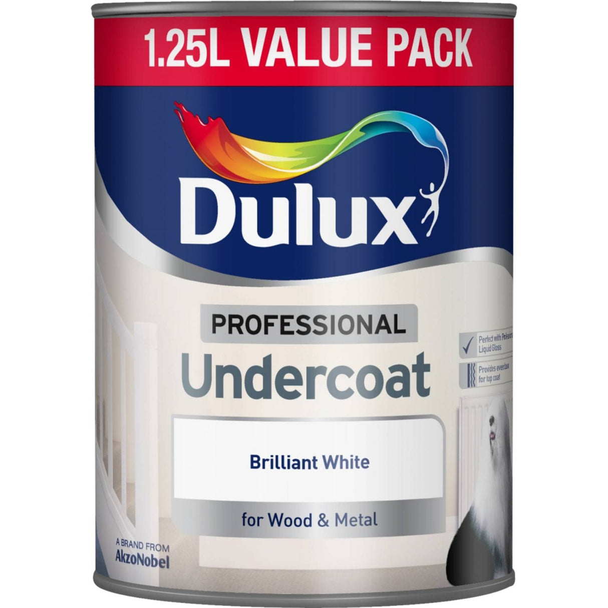 Professional Undercoat 1.25 Litre Brilliant White