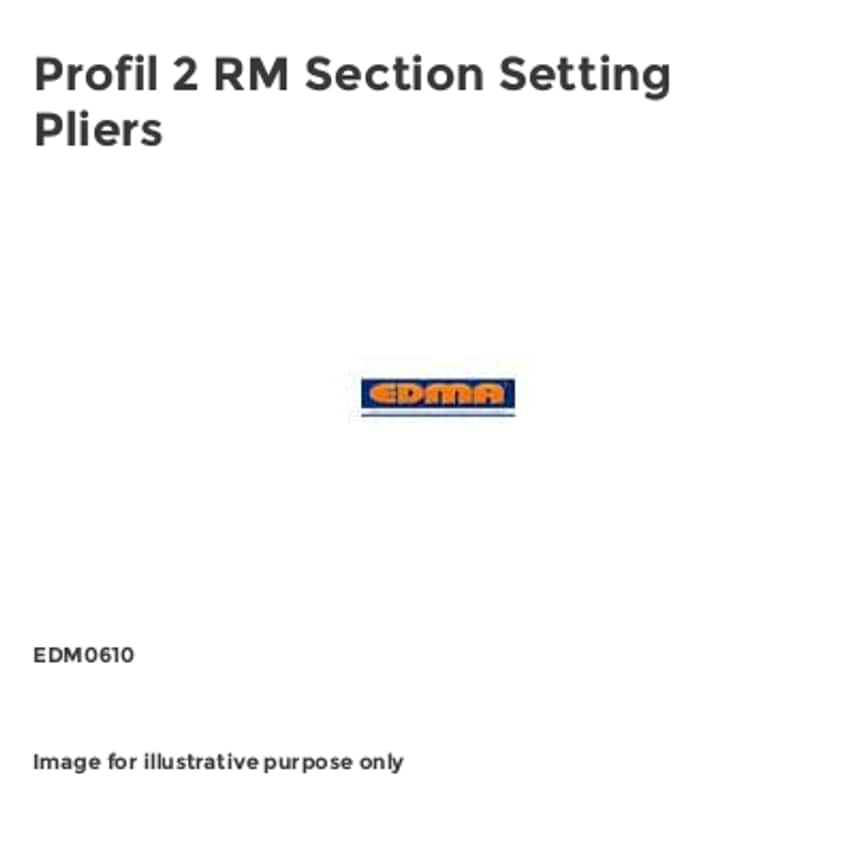 Profil 2 RM Section Setting Pliers EDM0610