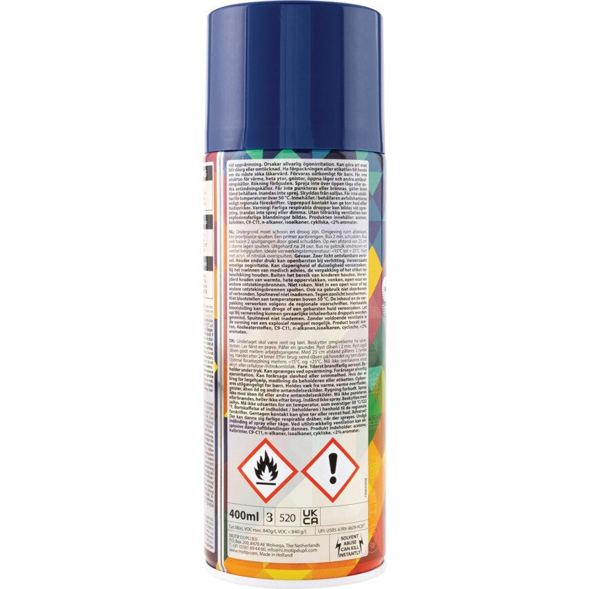 Projekt Paint Super Royal Blue Aerosol Paint - 400ML