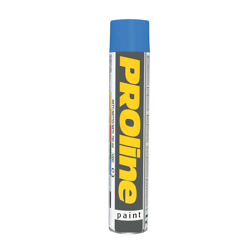 Proline Line Marking Paint 750ml Aerosols - Blue