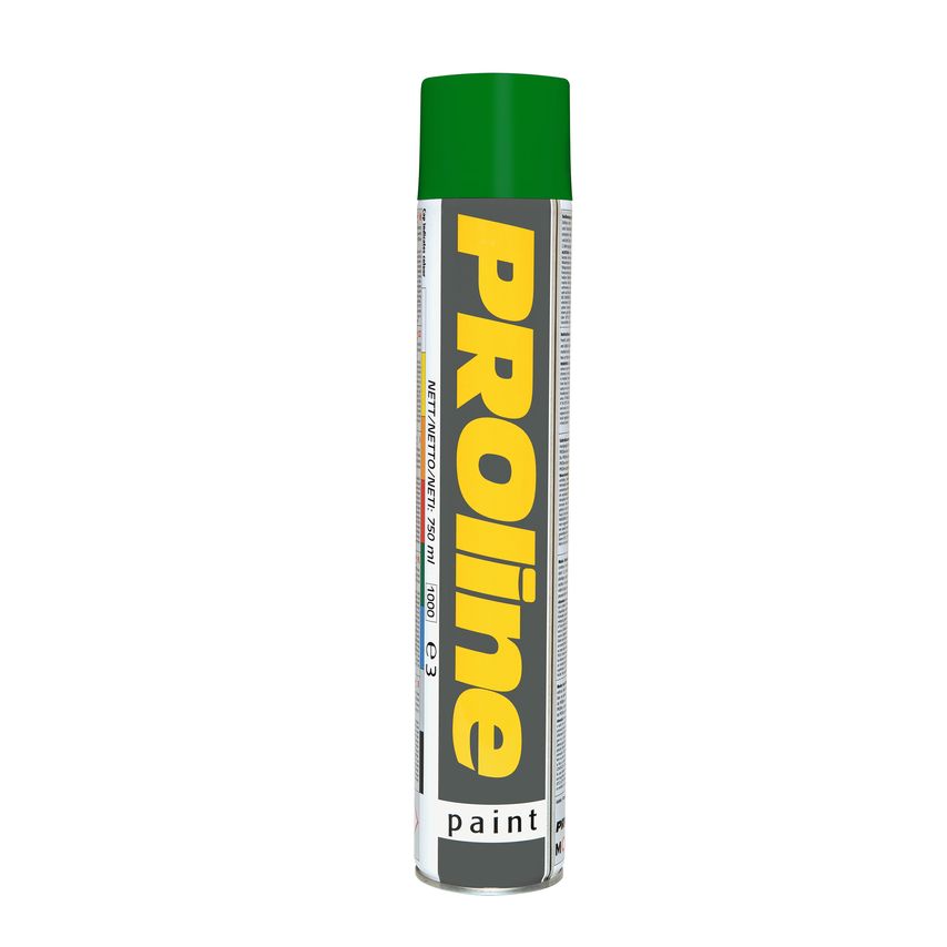 Proline Line Marking Paint 750ml Aerosols - Green