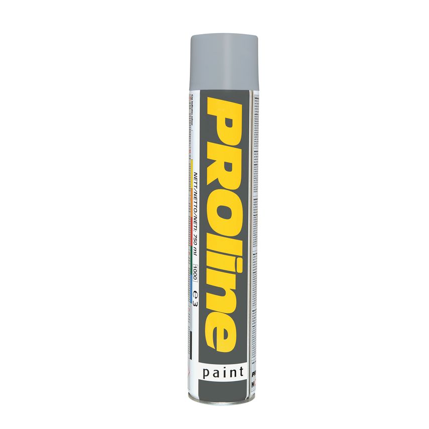 Proline Line Marking Paint 750ml Aerosols - Grey