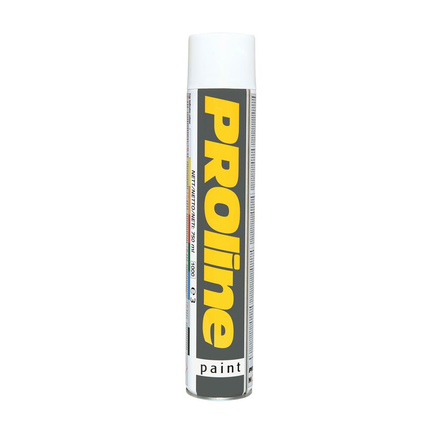 Proline Line Marking Paint 750ml Aerosols - White