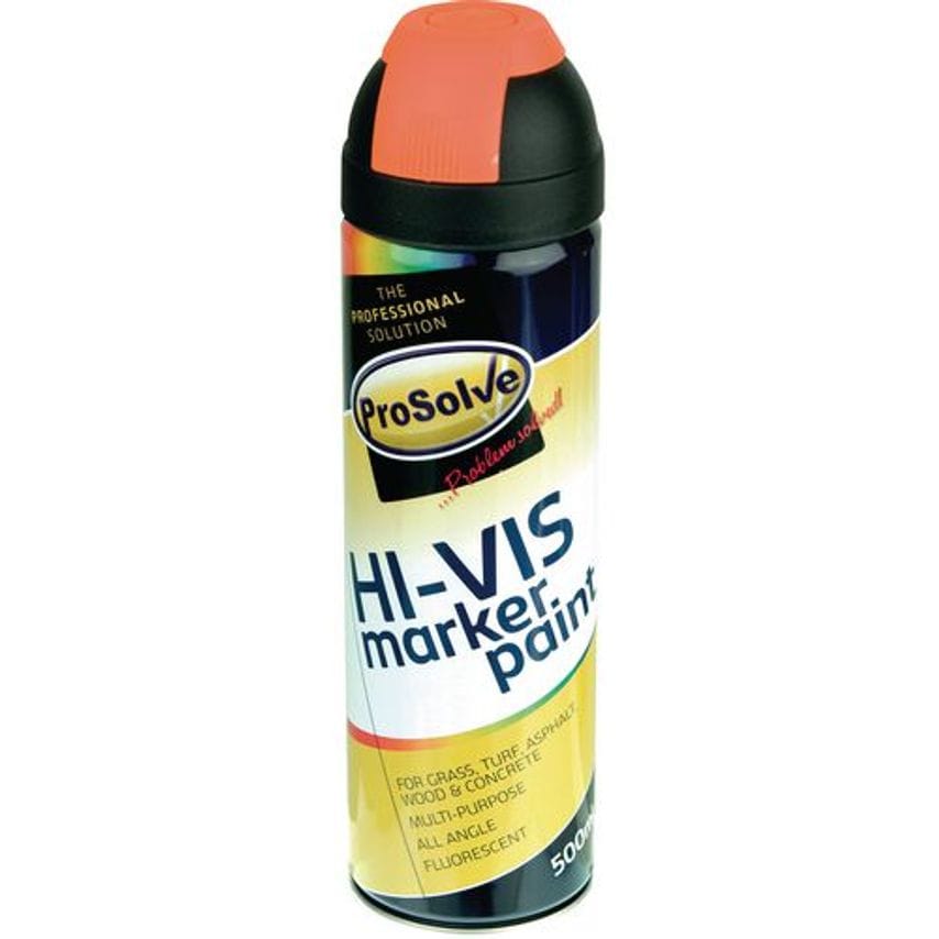 Prosolve Hi-Vis Spray Marker Paint - Pack of 12 Orange