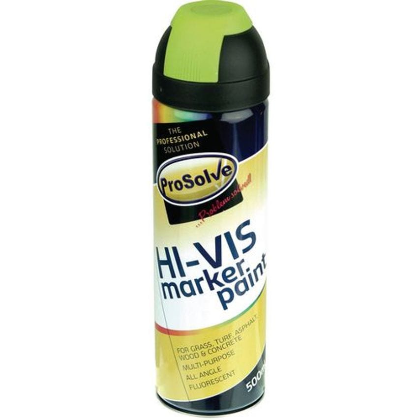 Prosolve Hi-Vis Spray Marker Paint - Pack of 12 Yellow
