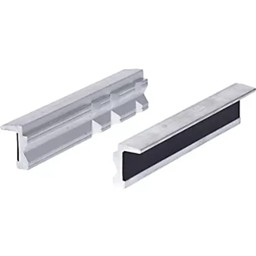 Protective Aluminium Vice Jaws for Trapezoid Notches Length 160 mm