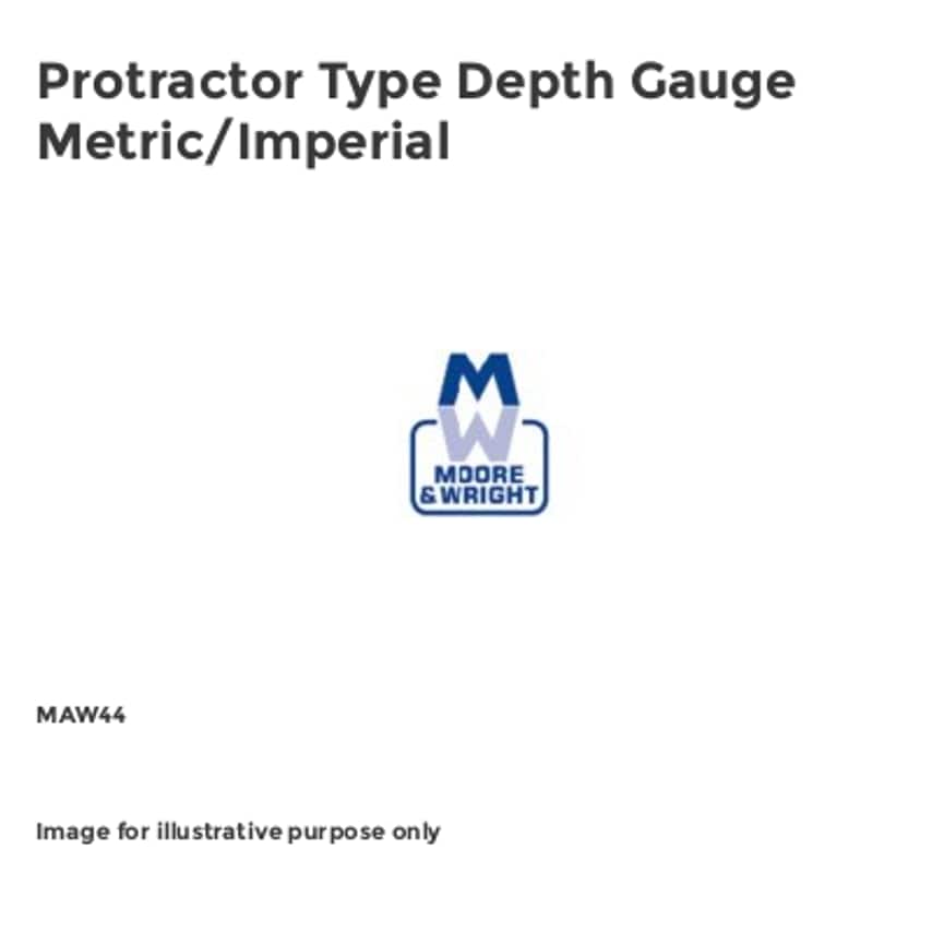 Protractor Type Depth Gauge Metric/Imperial MAW44