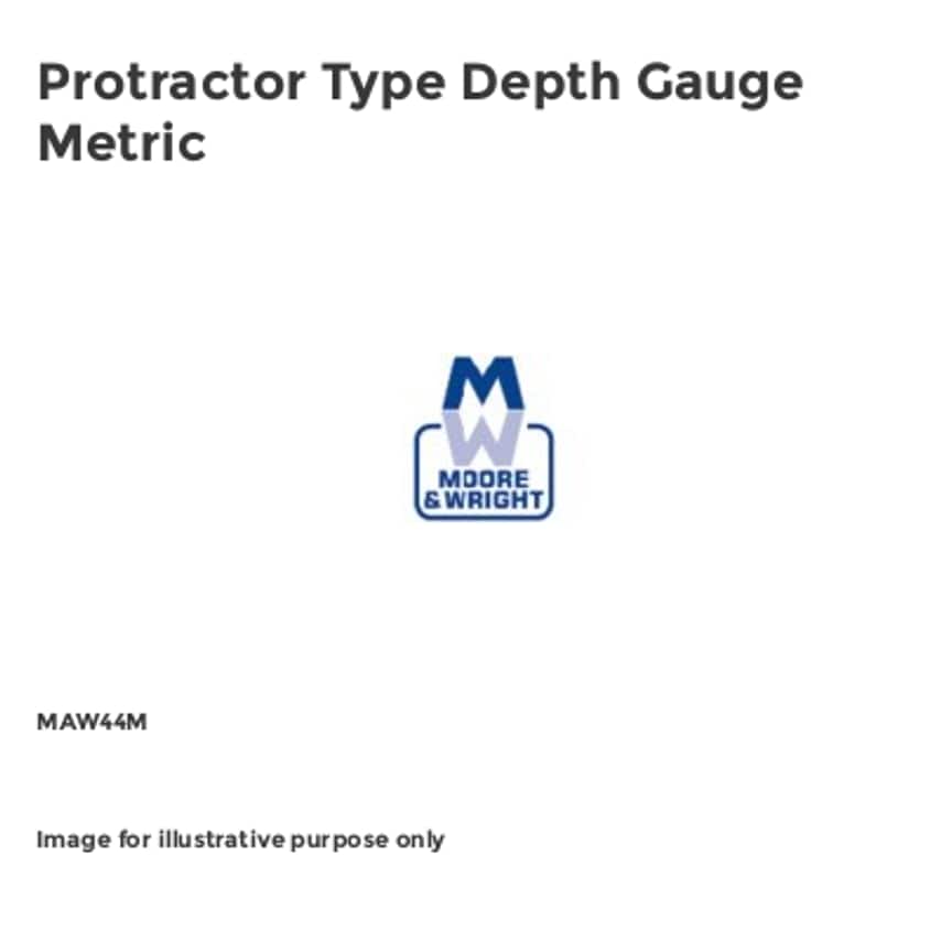 Protractor Type Depth Gauge Metric