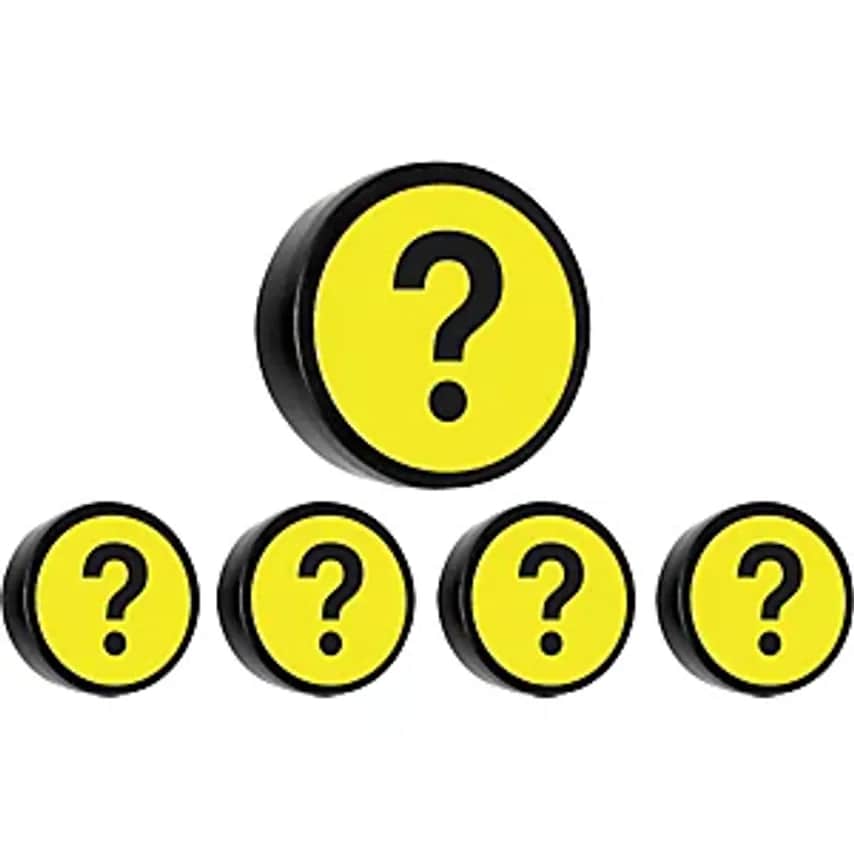 QUESTION Round Magnet, 35mm, Pack Of 10, Yellow