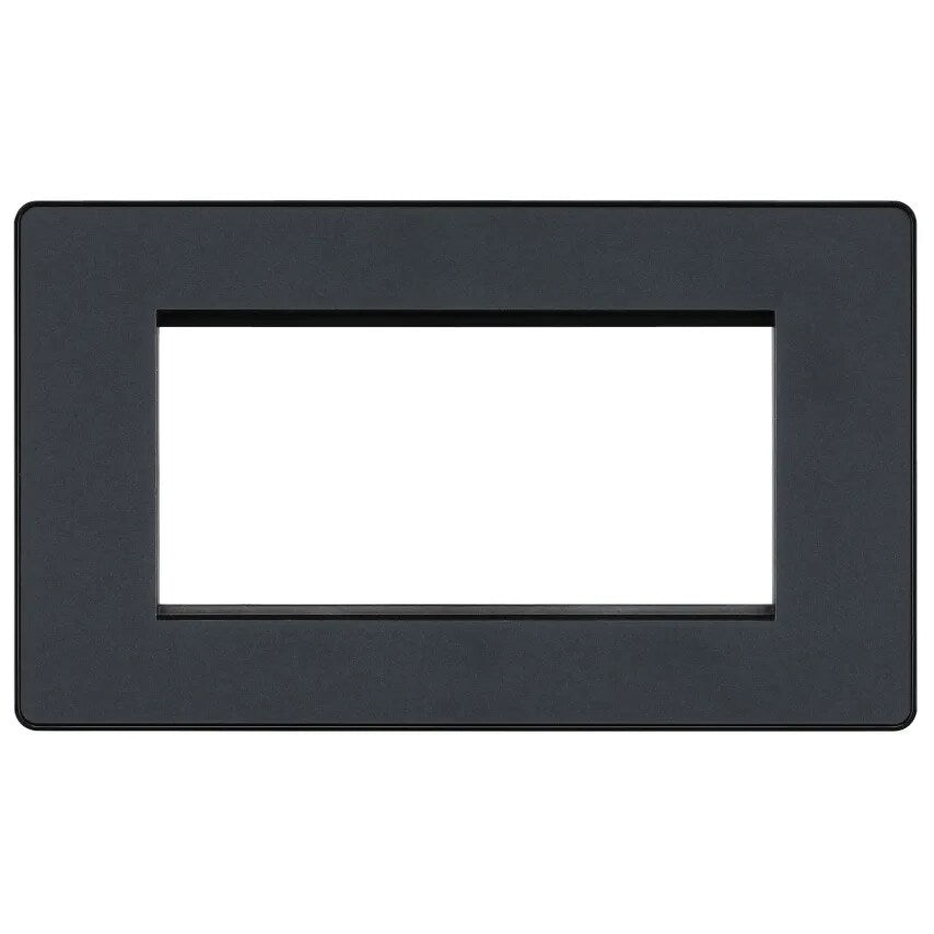 Quad Rect Frnt/Plate Grey