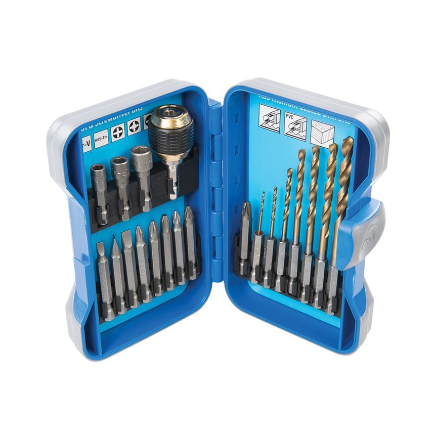 Quick Change Drilling & Driving Set 20 Piece 1 - 8mm