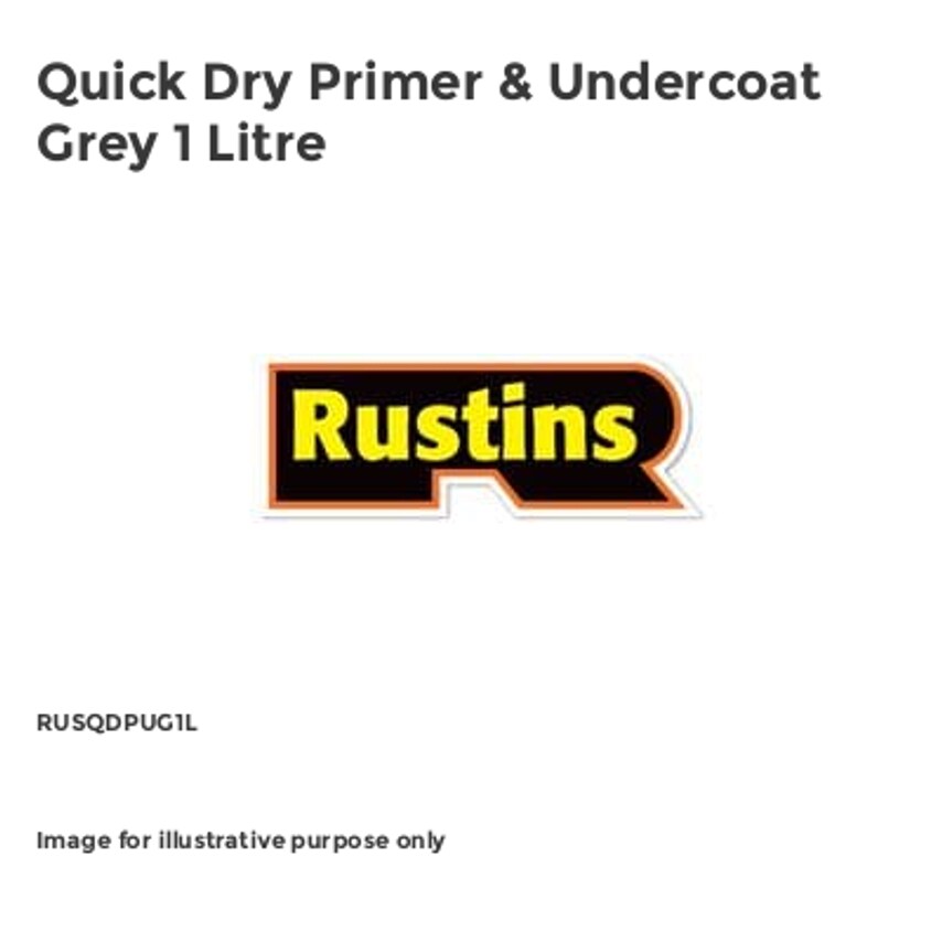 Quick Dry Primer & Undercoat Grey 1 Litre