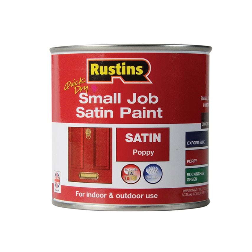 Quick Dry Small Job Satin Paint Poppy 250ml