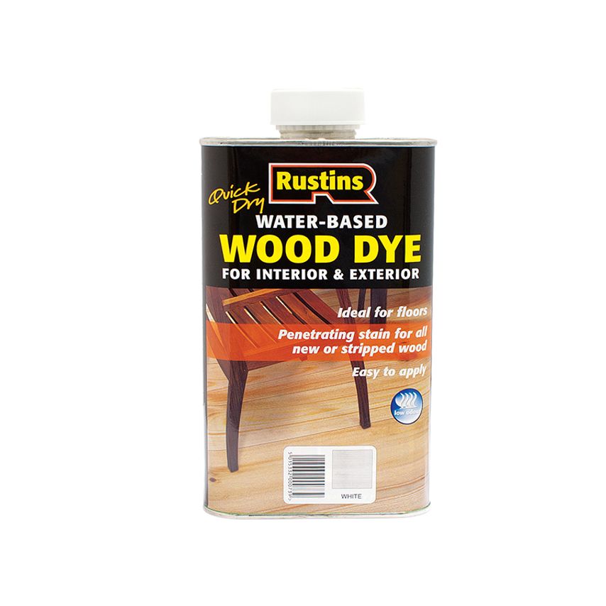 Quick Dry White Wood Dye 250ml RUSWDWH250