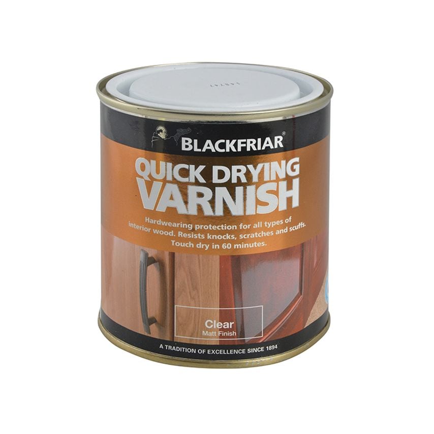 Quick Drying Duratough Interior Varnish Clear Matt 250ml BKFQDDVCM250