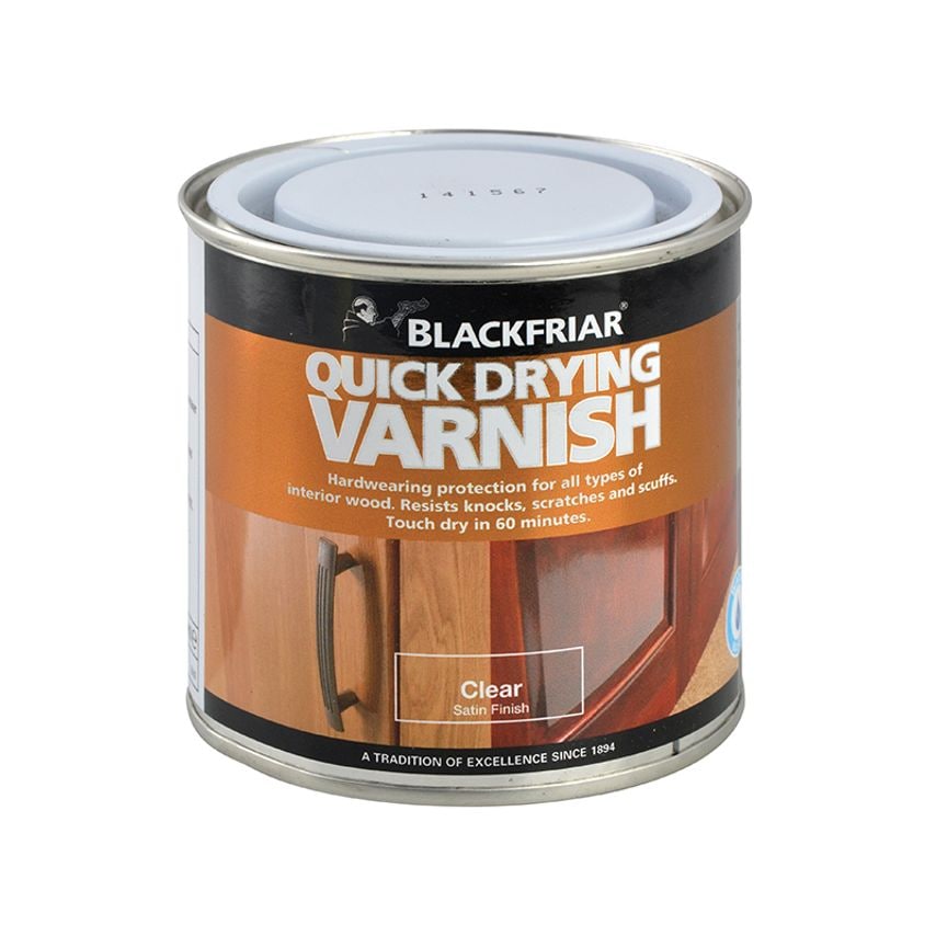 Quick Drying Duratough Interior Varnish Clear Satin 500ml BKFQDDVCS500