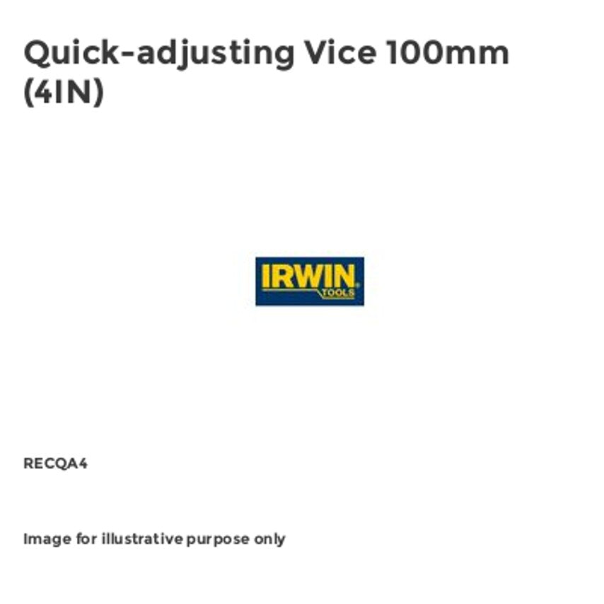 Quick-adjusting Vice 100mm (4IN) RECQA4