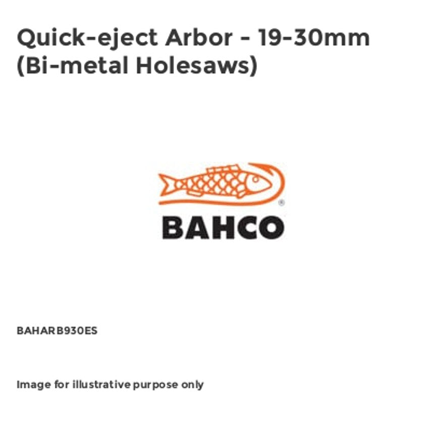 Quick-eject Arbor - 19-30mm (Bi-metal Holesaws)