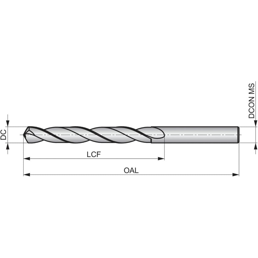 R003 N19 Carbide Tin Tip Jobber Drill DIN338