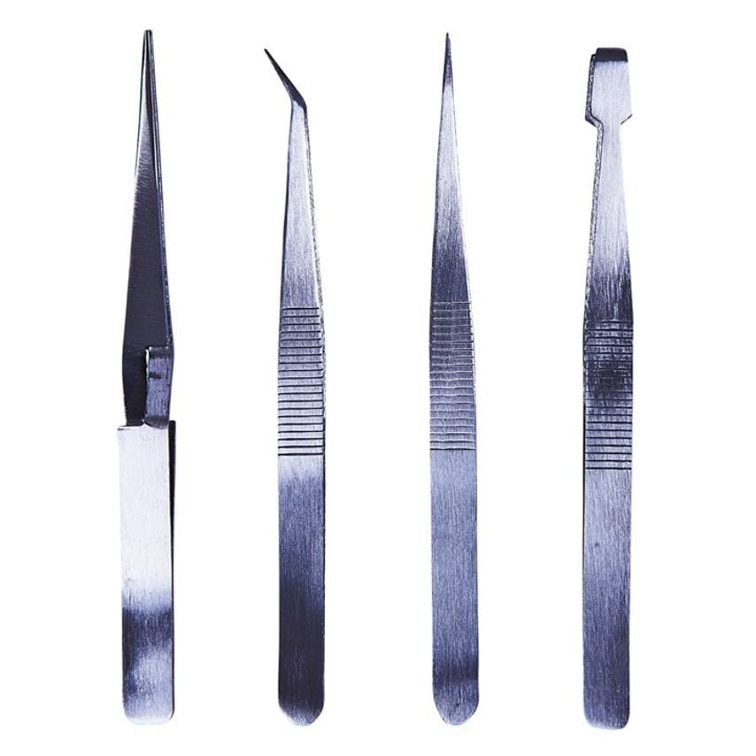R0382 4 Piece Tweezer Set