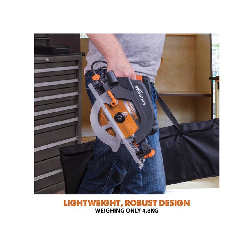 R185CCSX+ Circular Track Saw 185mm 1600W 110V EVLR185CSXPL