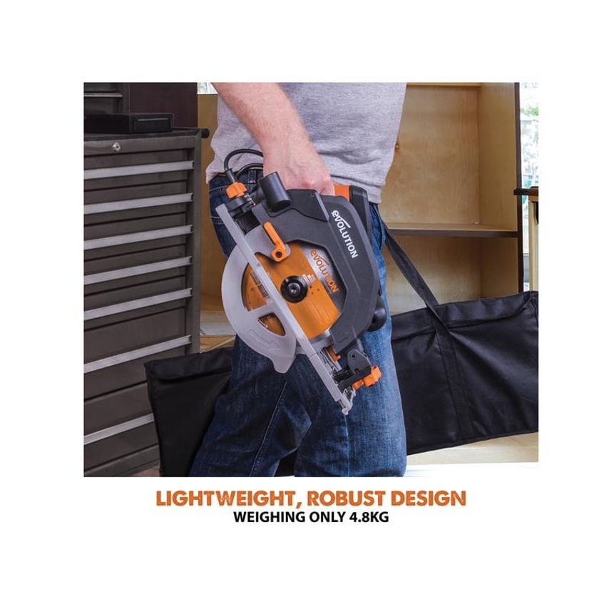 R185CCSX+ Circular Track Saw 185mm 1600W 240V EVLR185CSXP