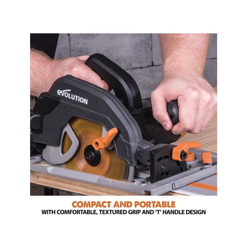 R185CCSX+ Circular Track Saw 185mm 1600W 240V EVLR185CSXP