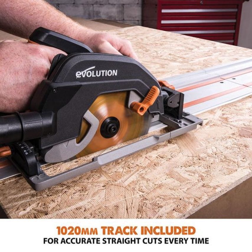 R185mlSX 185mm Multi-material Circular Saw Track Combo Pack 110V