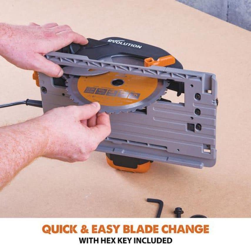 R185mlSX 185mm Multi-material Circular Saw Track Combo Pack 110V