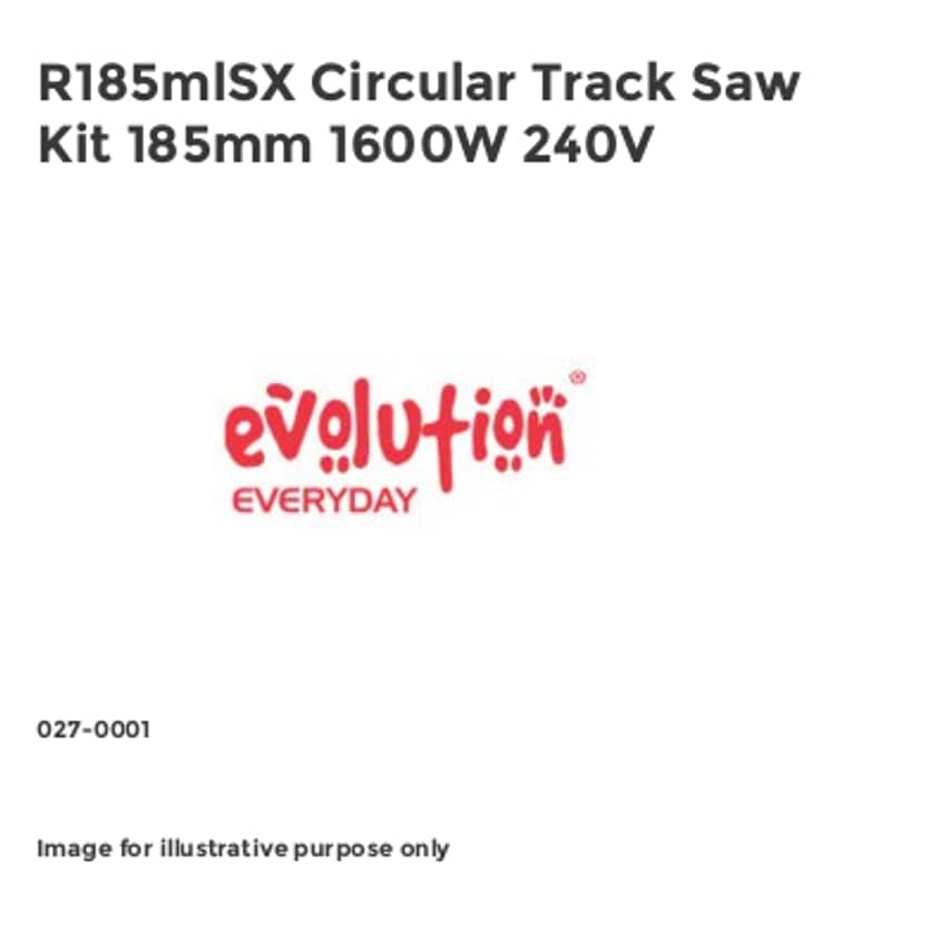 R185mlSX Circular Track Saw Kit 185mm 1600W 240V