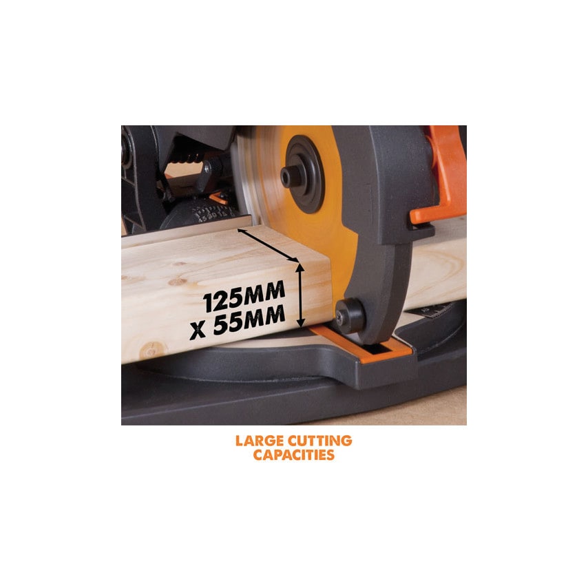 R210CMS, 210mm TCT Multi-Purpose Compound Mitre Saw 240V