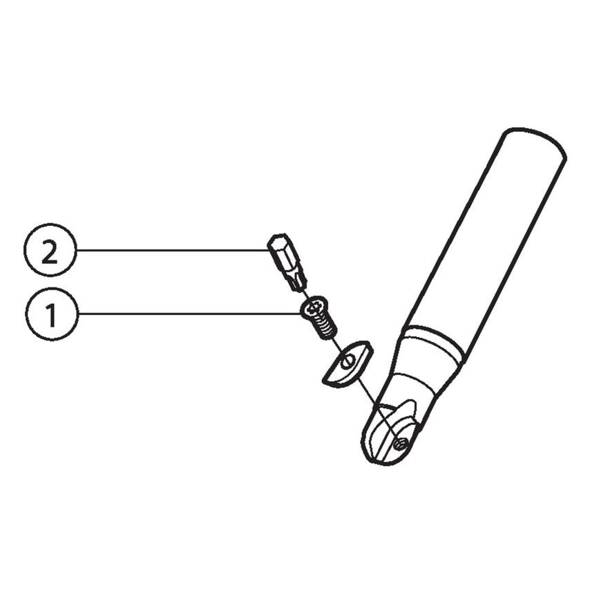 R216-16T08 End Mill - 11389825