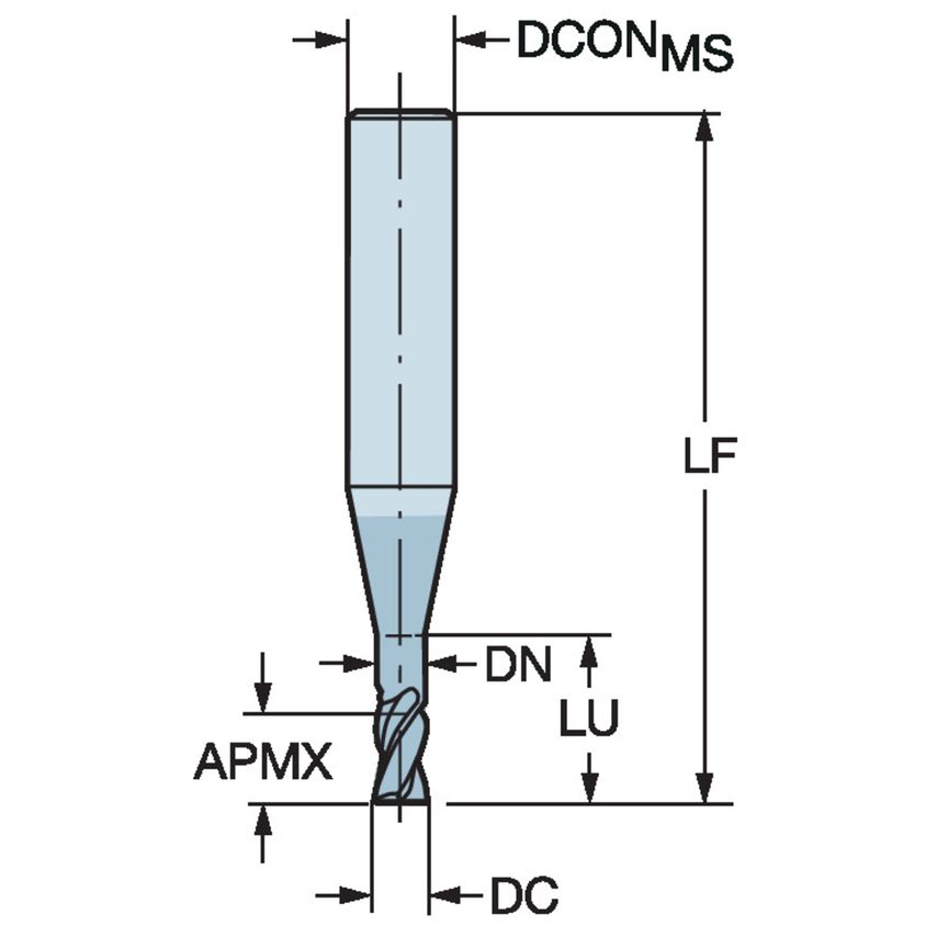 R216.3200830AJ08G 1620 Plura End Mill